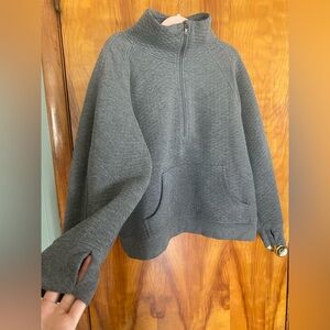 Maurices Charcoal Quarter-Zip Pullover